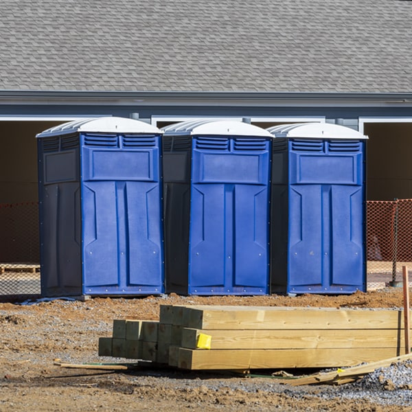 what is the expected delivery and pickup timeframe for the porta potties in East Lexington